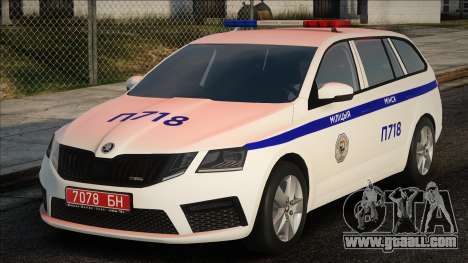 Skoda Octavia VRS MILITSIYA MINSK for GTA San Andreas