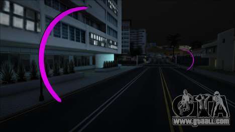 Neon arches in Los Santos and San Fierro (Violet for GTA San Andreas