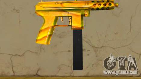 Tec-9 Texture Gold for GTA Vice City