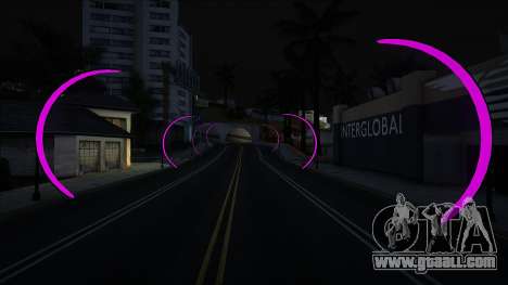 Neon arches in Los Santos and San Fierro (Violet for GTA San Andreas