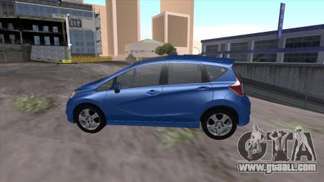 Nissan Note Euro 2014 for GTA San Andreas