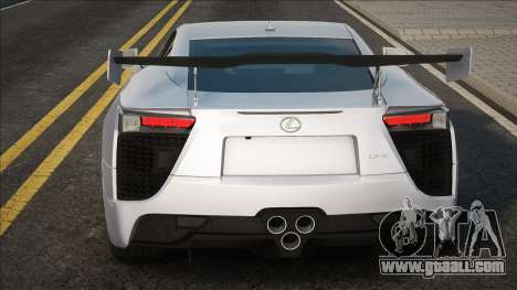 Lexus LFA 2010 White for GTA San Andreas