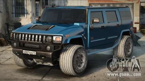 Hummer H2 Blue for GTA San Andreas