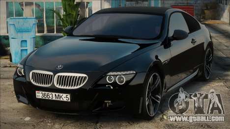 BMW M6 Black Coupe for GTA San Andreas