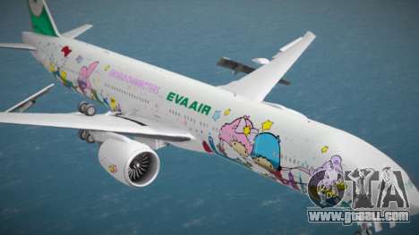 EVA Air Boeing 777-36NER B-16722 Hello Kitty Shi for GTA San Andreas