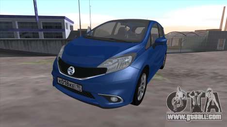 Nissan Note Euro 2014 for GTA San Andreas