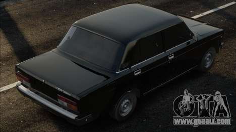 VAZ 2107 Black in stock classic for GTA San Andreas