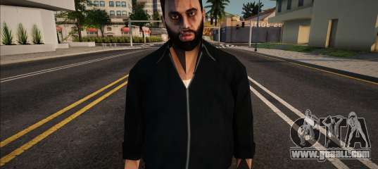 A man with a beard and scars for GTA San Andreas