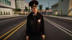 A policeman in a winter uniform for GTA San Andreas