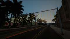 Poles with a garland (LS-SF) for GTA San Andreas