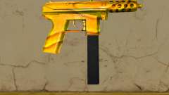 Tec-9 Texture Gold for GTA Vice City