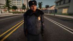 District police officer in winter uniform for GTA San Andreas