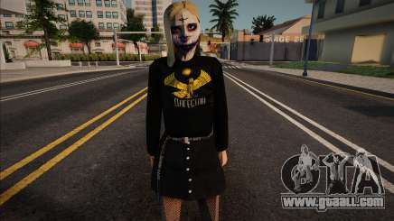 Girl in Halloween makeup for GTA San Andreas