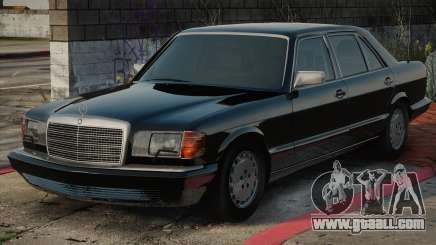 Mercedes-Benz W126 - Black for GTA San Andreas