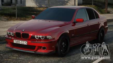 BMW 540i e39 RED for GTA San Andreas