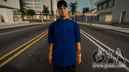 Blue T-Shirt Mann for GTA San Andreas