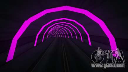 Neon Road and Tunnel in Los Santos for GTA San Andreas