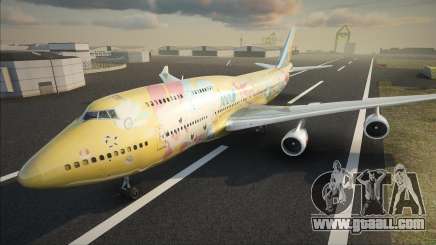 ANA In a Pokemon Livery B747-400 Skin for GTA San Andreas