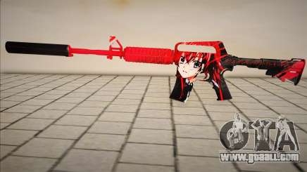 M4A1 Rias Gremory Simple Skin for GTA San Andreas