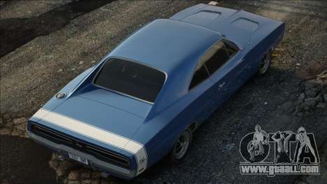 Dodge Charger RT 1970 Blue for GTA San Andreas