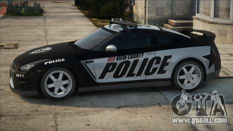 2012 Nissan GT-R R35 Black Edition Police for GTA San Andreas