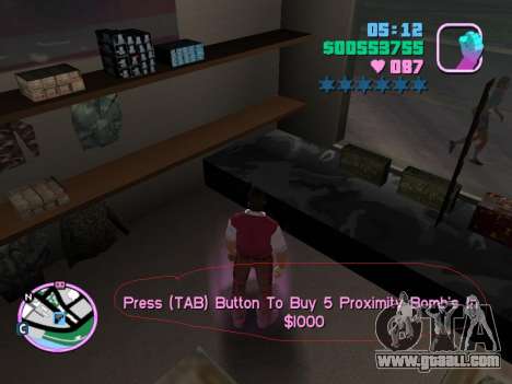 Proximity Bomb for GTA Vice City