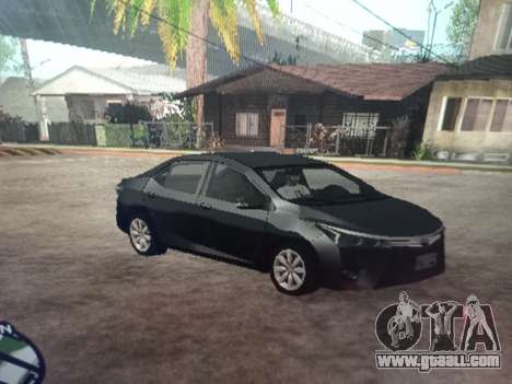 Toyota Corolla 2017 Lowpoly (SA style) for GTA San Andreas