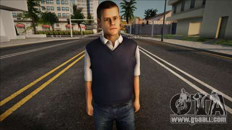 A young guy in a vest and jeans for GTA San Andreas