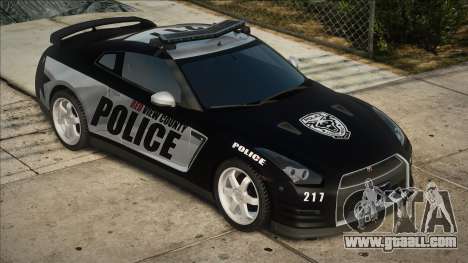 2012 Nissan GT-R R35 Black Edition Police for GTA San Andreas