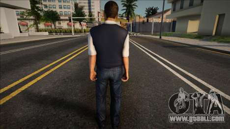 A young guy in a vest and jeans for GTA San Andreas