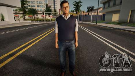 A young guy in a vest and jeans for GTA San Andreas