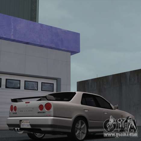 Nissan Skyline ER34 showroom for GTA San Andreas