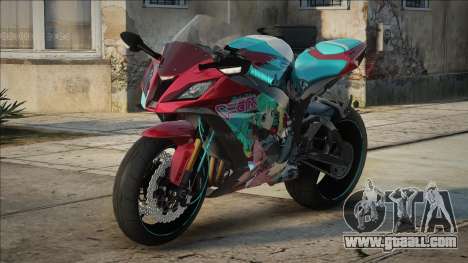 Kawasaki Ninja ZX-10 Hatsune Miku Itansh for GTA San Andreas