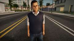 A young guy in a vest and jeans for GTA San Andreas