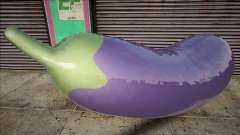 Eggplant Emoji Motorcycle for GTA San Andreas