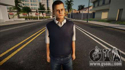 A young guy in a vest and jeans for GTA San Andreas