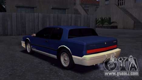 Classique Tyrant (87 Oldsmobile Toronado) for GTA San Andreas