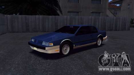 Classique Tyrant (87 Oldsmobile Toronado) for GTA San Andreas