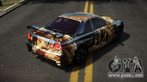 Nissan Skyline R34 Dezro S10 for GTA 4