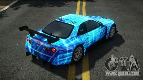 Nissan Skyline R34 Dibofas S2 for GTA 4