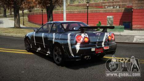 Nissan Skyline R34 Dezro S2 for GTA 4
