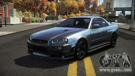 Nissan Skyline R34 Dezro for GTA 4