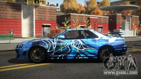 Nissan Skyline R34 Dezro S12 for GTA 4