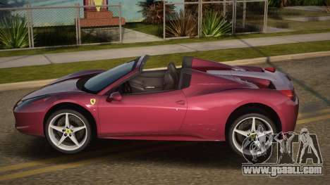 Ferrari 458 Spider V2.1 for GTA San Andreas