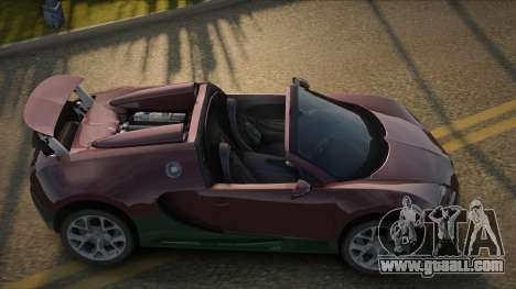 Bugatti Veyron Roadster for GTA San Andreas