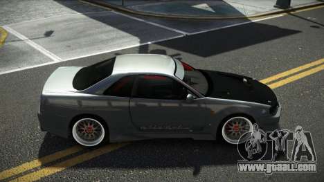 Nissan Skyline R34 Vuzax for GTA 4