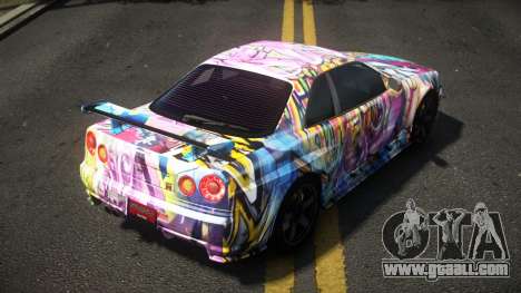 Nissan Skyline R34 Dezro S4 for GTA 4