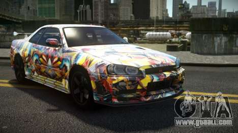 Nissan Skyline R34 Dezro S1 for GTA 4