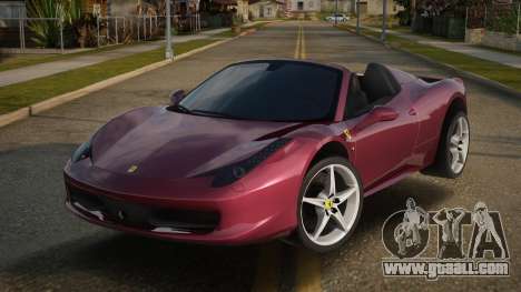 Ferrari 458 Spider V2.1 for GTA San Andreas