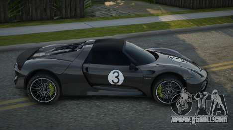 Porsche 918 Spyder V2.1 for GTA San Andreas
